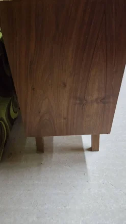 Meuble de rangement vintage en noyer 1960
