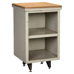 Meuble de rangement vintage en métal et verre, design, Italie, années 1960