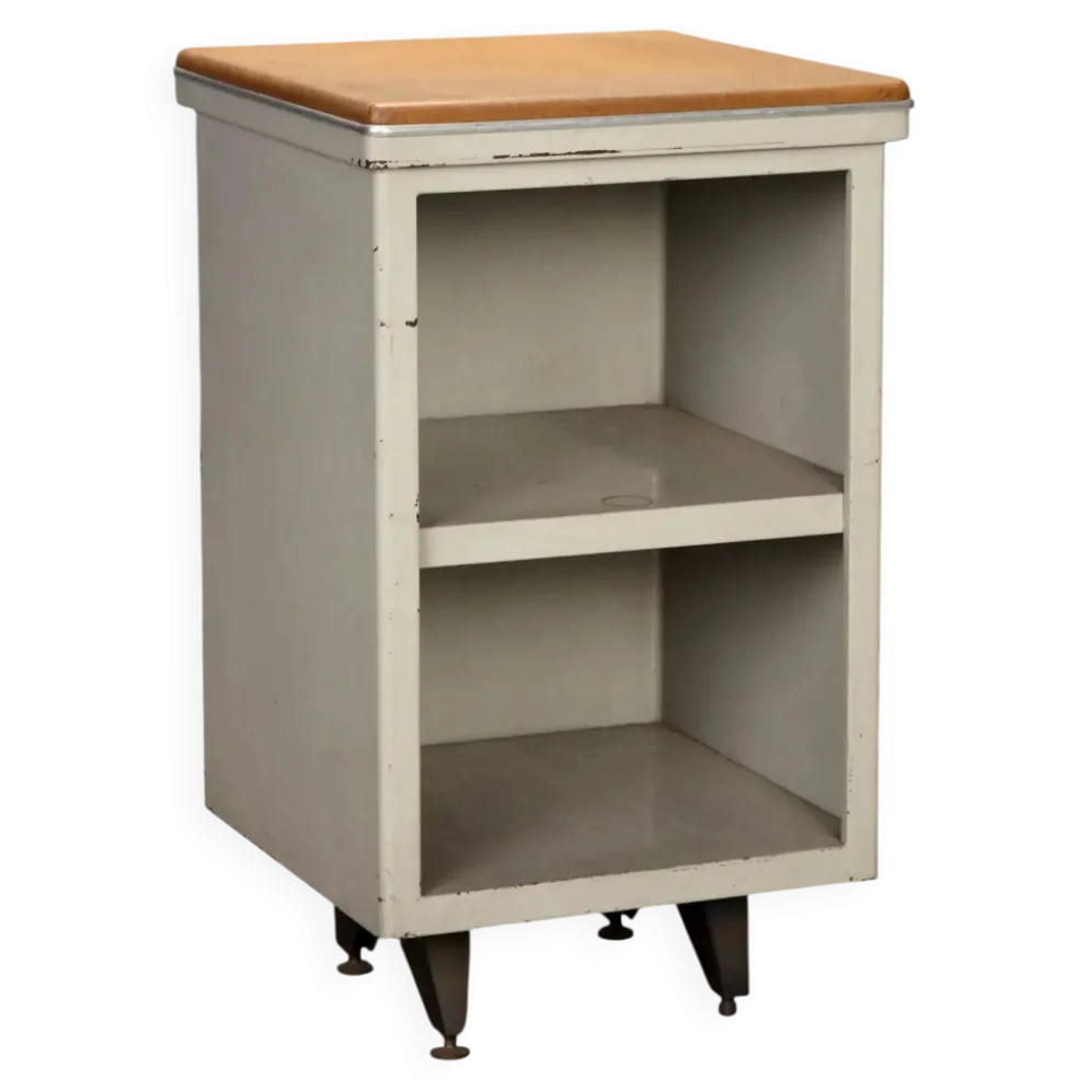 Meuble de rangement vintage en métal et verre, design, Italie, années 1960