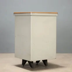 Meuble de rangement vintage en métal et verre, design, Italie, années 1960