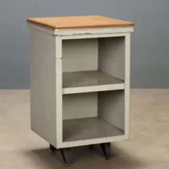 Meuble de rangement vintage en métal et verre, design, Italie, années 1960