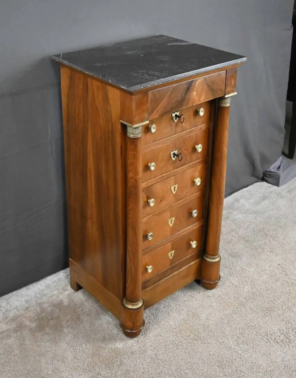 Meuble de Salon en Noyer, style Empire – 2ème partie XIXe