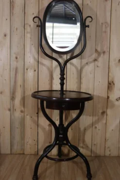 Meuble de toilette bois courbé style Thonet