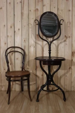 Meuble de toilette bois courbé style Thonet