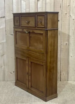 Meuble de toilette de cabine de bateau en acajou des années 30