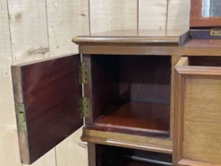 Meuble de toilette de cabine de bateau en acajou des années 30