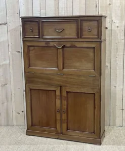Meuble de toilette de cabine de bateau en acajou des années 30