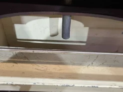 Meuble de toilette de cabine de bateau en acajou des années 30