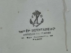Meuble de toilette de cabine de bateau en acajou des années 30