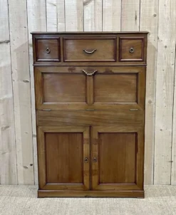 Meuble de toilette de cabine de bateau en acajou des années 30