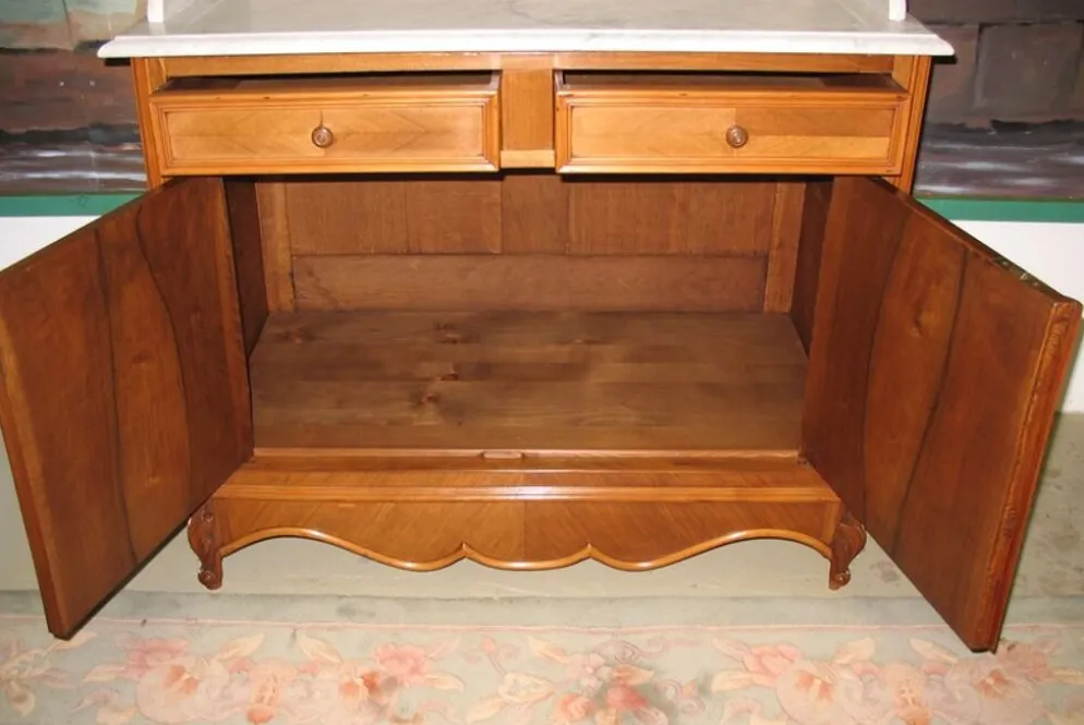 Meuble de toilette en noyer début XXeme