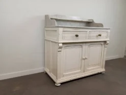 Meuble de toilette plateau marbre
