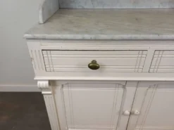 Meuble de toilette plateau marbre