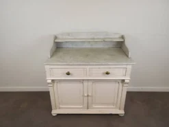 Meuble de toilette plateau marbre