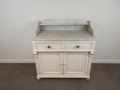 Meuble de toilette plateau marbre