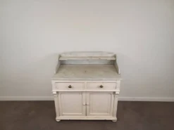 Meuble de toilette plateau marbre