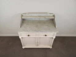 Meuble de toilette plateau marbre