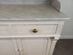 Meuble de toilette plateau marbre