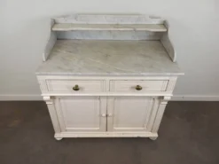 Meuble de toilette plateau marbre
