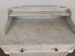 Meuble de toilette plateau marbre