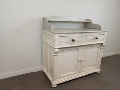 Meuble de toilette plateau marbre