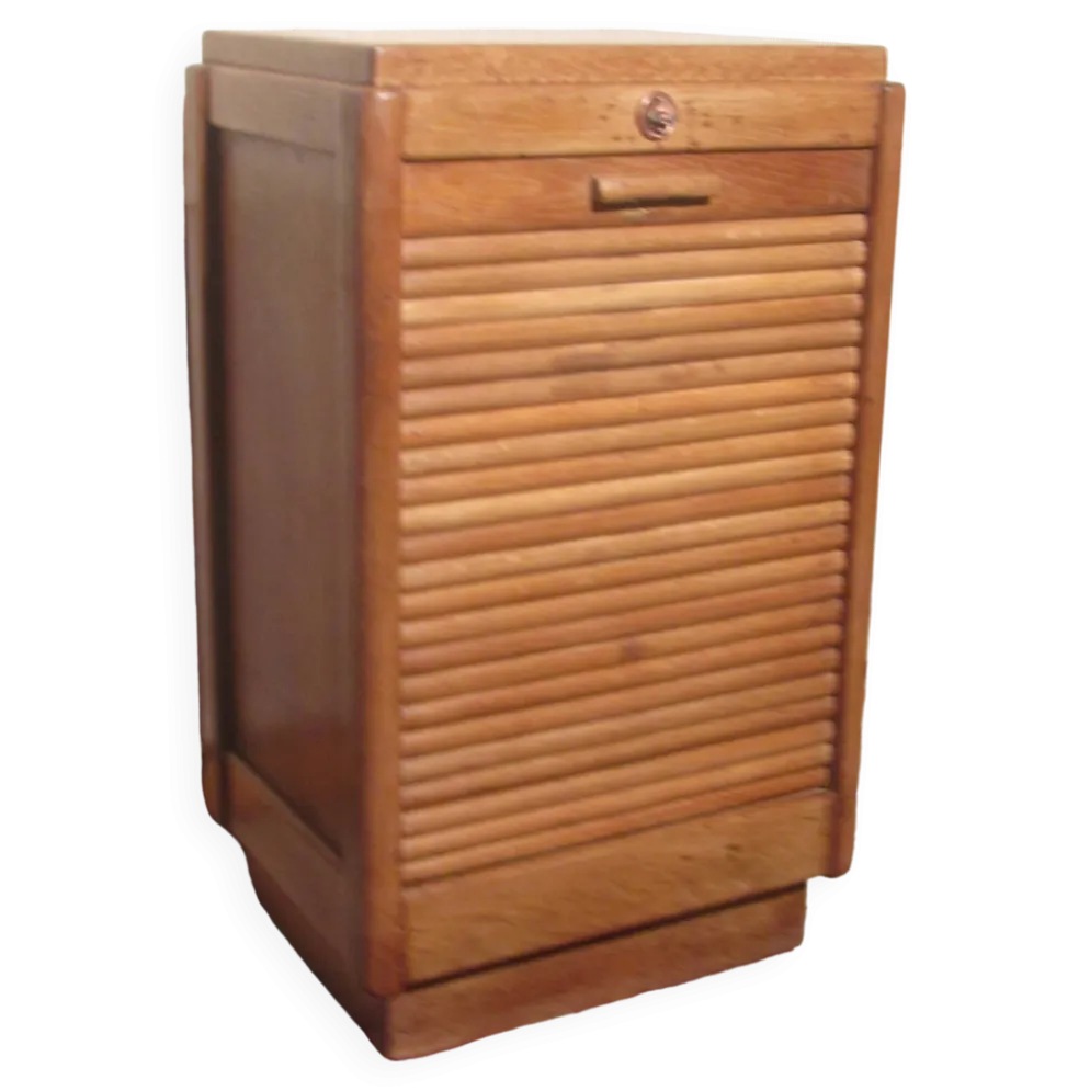 Meuble en chêne porte rouleau années 50