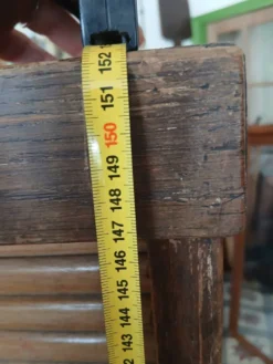 Meuble en chêne à rouleau