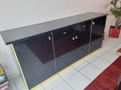 meuble Enfilade noir laqué