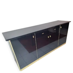 meuble Enfilade noir laqué