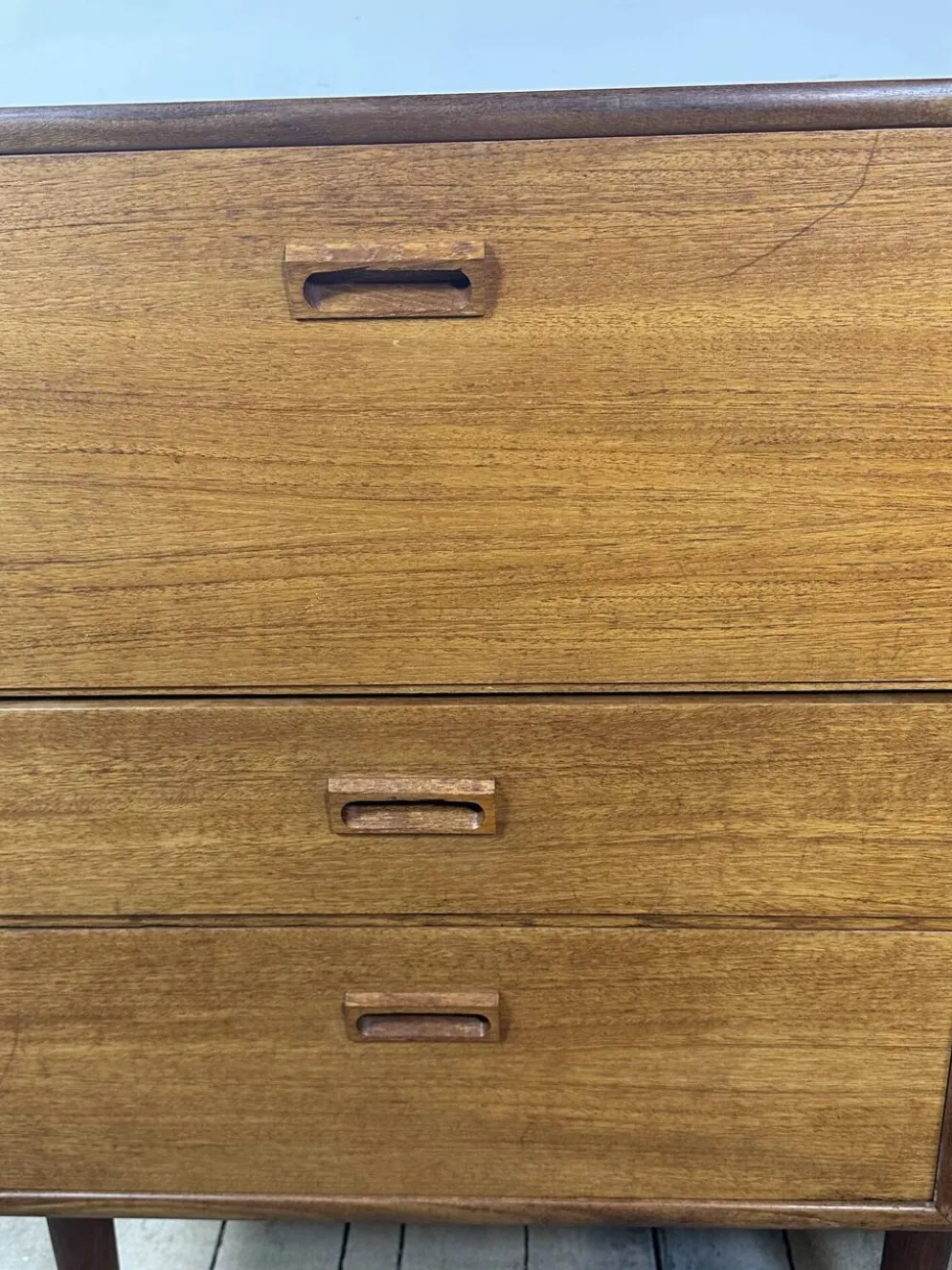Meuble en teck Kempkes vintage Pays-Bas années 60