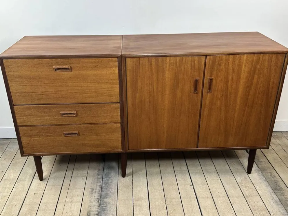 Meuble en teck Kempkes vintage Pays-Bas années 60