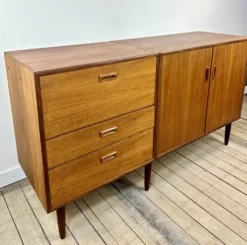 Meuble en teck Kempkes vintage Pays-Bas années 60