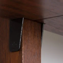 Meuble haut indépendant scandinave à deux baies en palissandre