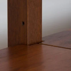 Meuble haut indépendant scandinave à deux baies en palissandre