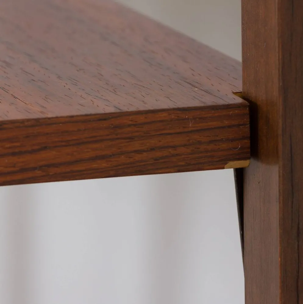 Meuble haut indépendant scandinave à deux baies en palissandre