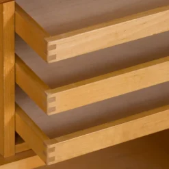 Meuble haut indépendant scandinave à deux baies en palissandre