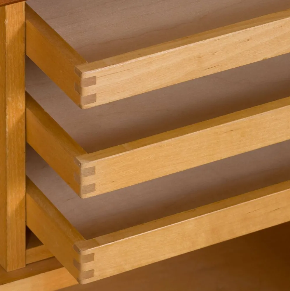 Meuble haut indépendant scandinave à deux baies en palissandre