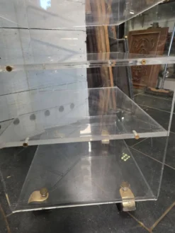 Meuble Hi-Fi en plexiglas des années 70