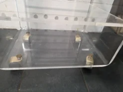 Meuble Hi-Fi en plexiglas des années 70
