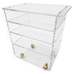 Meuble Hi-Fi en plexiglas des années 70