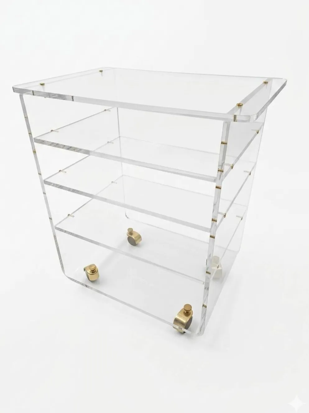 Meuble Hi-Fi en plexiglas des années 70