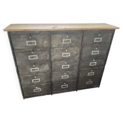 Meuble métal 15 clapets ronéo rénové