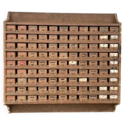 Meuble métier avec tiroirs