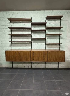 Meuble mural scandinave vintage, 1960