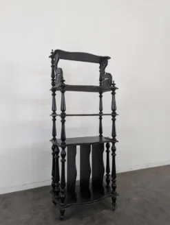 Meuble à partition de musique Napoléon III en bois noirci