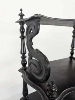Meuble à partition de musique Napoléon III en bois noirci