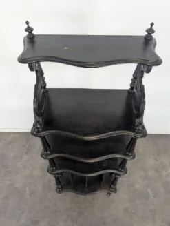 Meuble à partition de musique Napoléon III en bois noirci