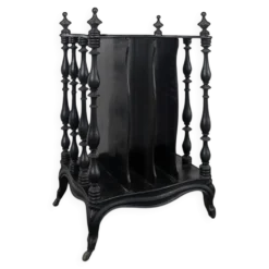 Meuble à partition de musique Napoléon III en bois noirci