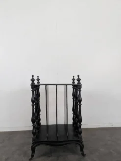 Meuble à partition de musique Napoléon III en bois noirci