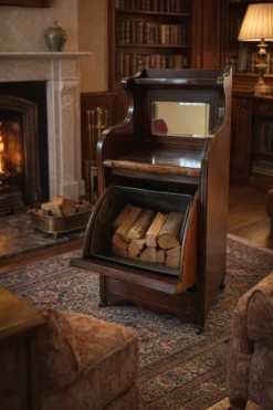 Meuble Porte Charbon avec Miroir